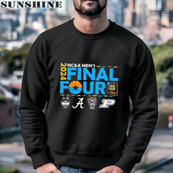 4 Teams Logo Sunset 2024 NCAA Final Four Shirt 3 sweatshirt