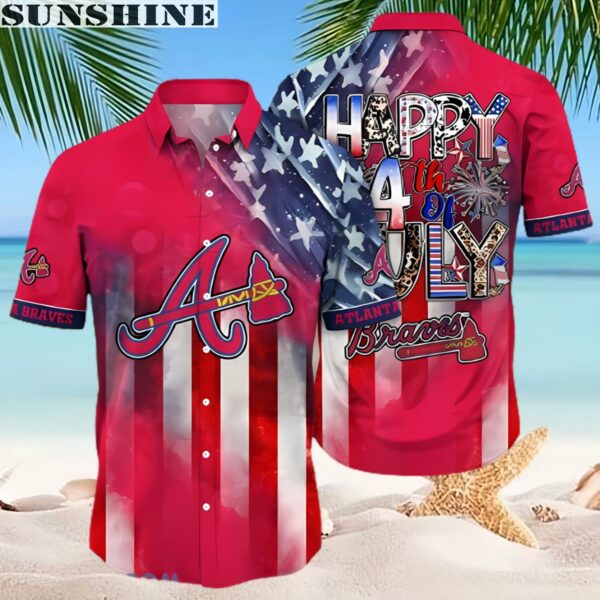 4th Of July Independence Day Atlanta Braves Hawaiian Shirt 2 hawaiian shirt