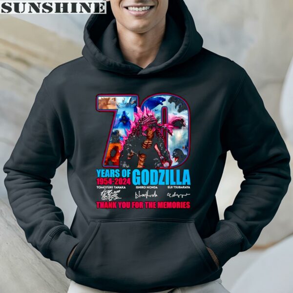 70 Years Thank You For The Memories Signature Godzilla Shirt 4 hoodie