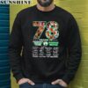 78 Years Of The Greatest Thank You For The Memories Signatures Boston Celtics Shirt 3 sweatshirt