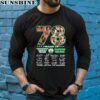 78 Years Of The Greatest Thank You For The Memories Signatures Boston Celtics Shirt 5 long sleeve shirt