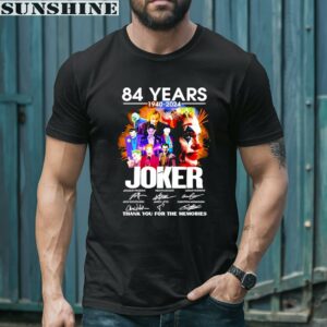 84 Years 1940 2024 Thank You For The Memories Signatures Joker Shirt 1 men shirt