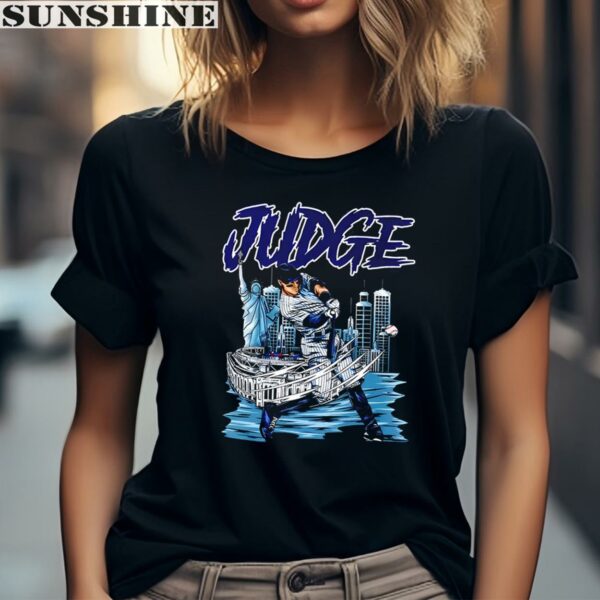 Aaron Judge Baseball Cartoon New York Yankees Shirt 2 women shirt