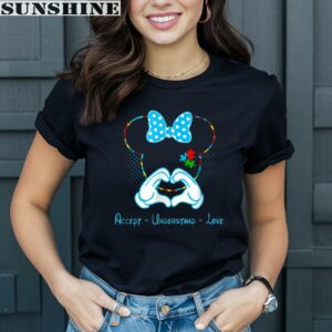 Accept Understand Love Disney Minnie Mouse Autism Mom Shirt
