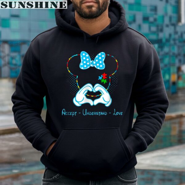 Accept Understand Love Disney Minnie Mouse Autism Mom Shirt 4 hoodie