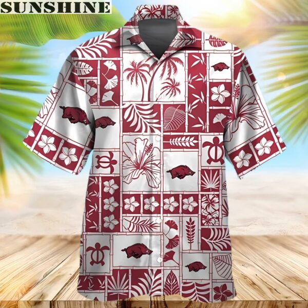 Arkansas Razorbacks Button Up NCAA Hawaiian Shirt