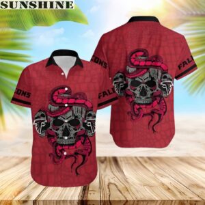 Atlanta Falcons Snake And Skull Hawaiian Shirt 1 hawaii