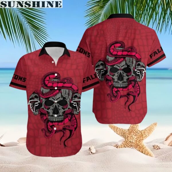 Atlanta Falcons Snake And Skull Hawaiian Shirt 2 hawaiian shirt