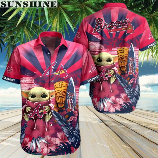 Baby Yoda Atlanta Braves MLB Hawaiian Shirt 3 Aloha shirt