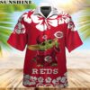 Baby Yoda Cincinnati Reds Hawaiian Shirt Short Sleeve Button Up
