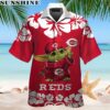 Baby Yoda Cincinnati Reds Hawaiian Shirt Short Sleeve Button Up 2 hawaiian shirt
