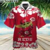 Baby Yoda Cincinnati Reds Hawaiian Shirt Short Sleeve Button Up 3 Aloha shirt