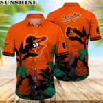 Baltimore Orioles Tropical Orange Hawaiian Shirt 1 hawaii