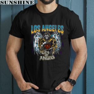 Basketball Skeleton The City Of Angels NBA Los Angeles Lakers Shirt 1 men shirt