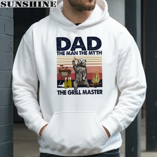 Bear Dad The Man The Myth The Grill Master Shirt Custom Gifts For Fathers Day 4 hoodie
