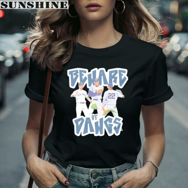 Beware Of Dawgs Baseball New York Yankees Shirt 2 women shirt