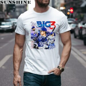 Big 3 Baseball Graphic Los Angeles Dodgers Shirt
