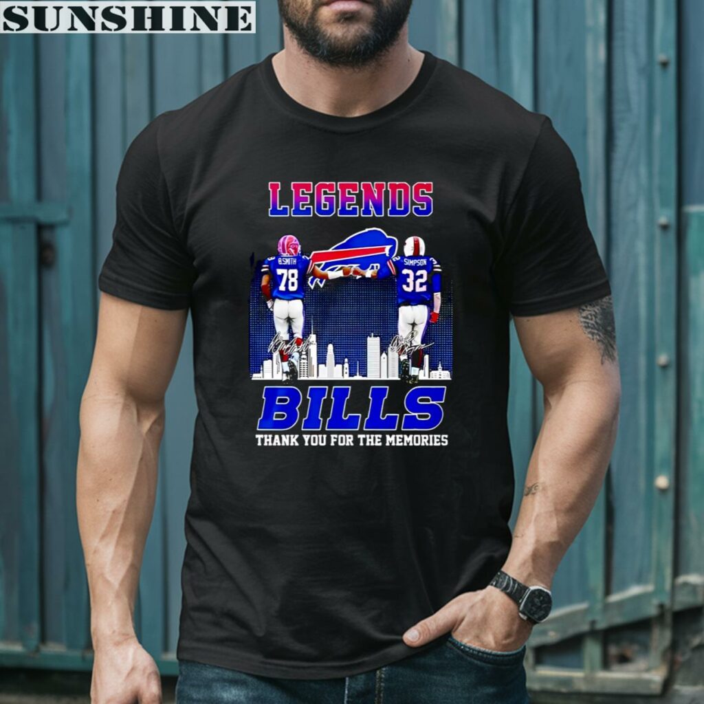 Bills Legends Smith Simpson Thank You For The Memories Shirt