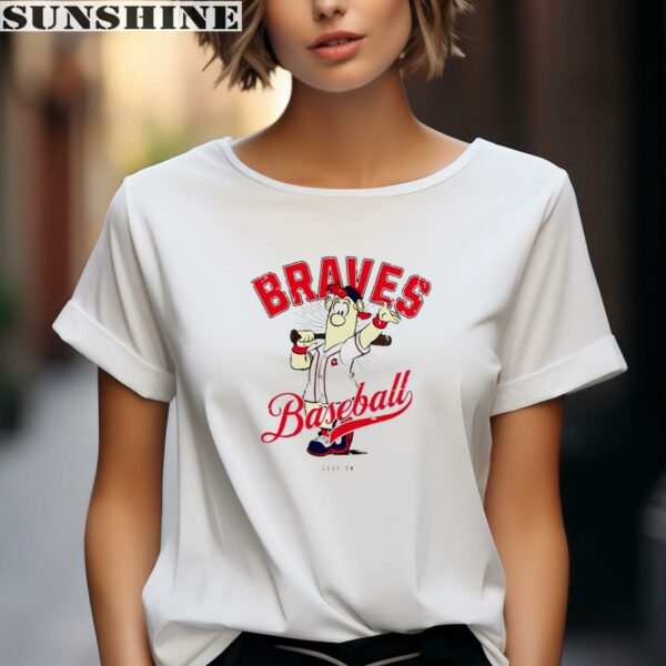 Blooper Mascot Baseball Chop On Atlanta Braves Shirt