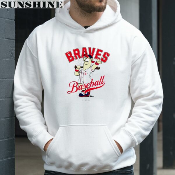 Blooper Mascot Baseball Chop On Atlanta Braves Shirt 3 hoodie