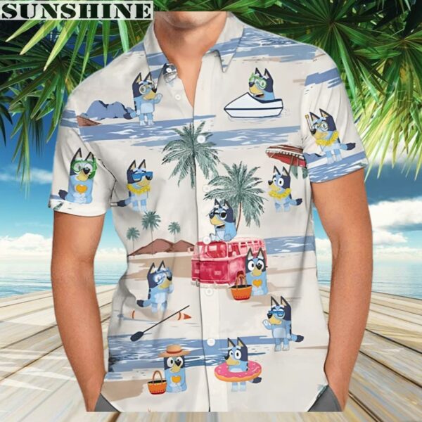 Bluey Family Hawaiian Shirt Summer Beach Shirt