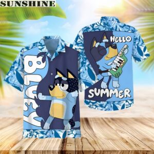 Bluey Hello Summer Hawaiian Shirt 1 hawaii