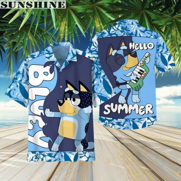 Bluey Hello Summer Hawaiian Shirt 3 Aloha shirt