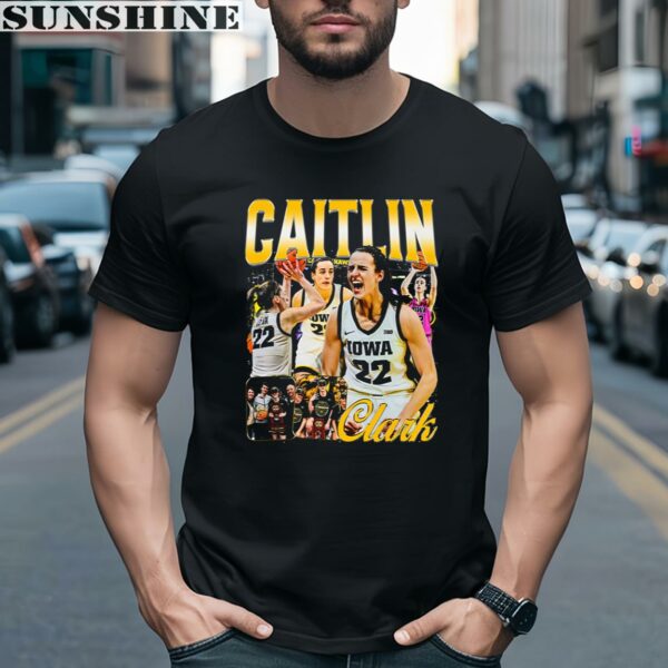 Caitllin Clark Basketball Player Bootleg Vintage Graphic Tee 2 men shirt
