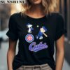 Charlie Brown And Snoopy Playing Baseball 2024 Chicago Cubs Shirt 2 women shirt