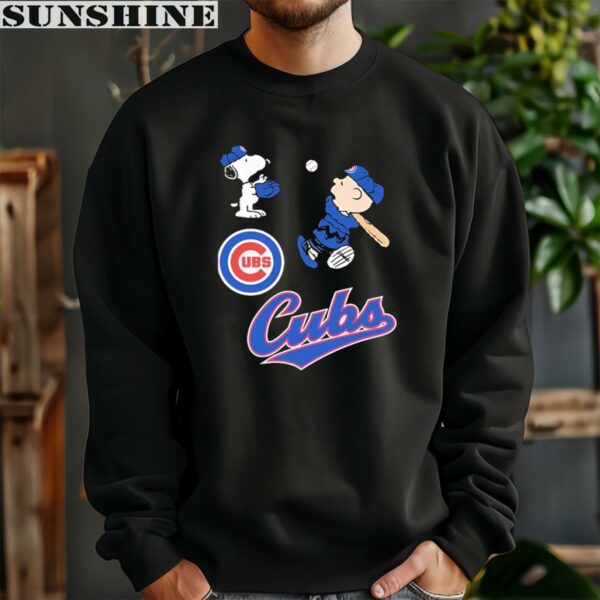 Charlie Brown And Snoopy Playing Baseball 2024 Chicago Cubs Shirt 3 sweatshirt