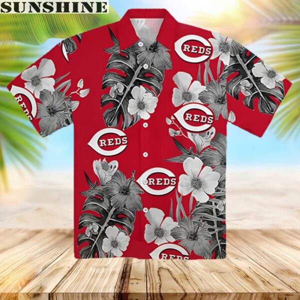 Cincinnati Reds Tropical Flower Pattern Hawaiian Shirt