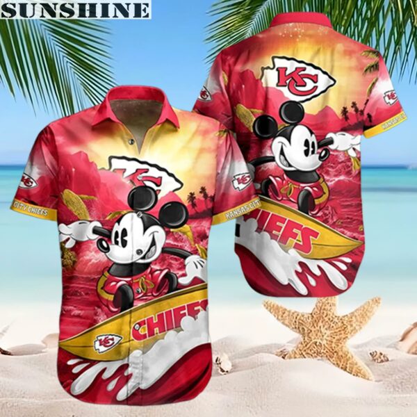 Cool Disney Mickey Mouse Kansas City Chiefs NFL Hawaiian Shirt 2 hawaiian shirt