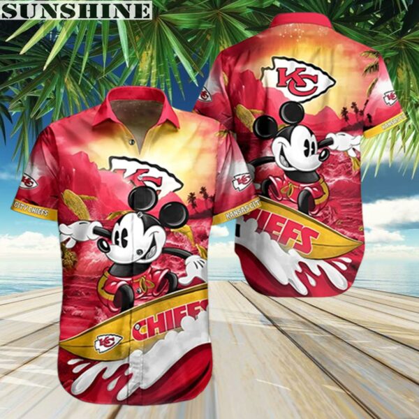 Cool Disney Mickey Mouse Kansas City Chiefs NFL Hawaiian Shirt 3 Aloha shirt