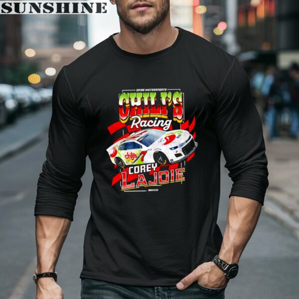Corey LaJoie Checkered Flag Sports Chilis Racing Car Shirt 5 long sleeve shirt