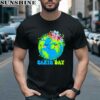Cute Earth With Floral Happy Earth Day 2024 Shirt 2 men shirt