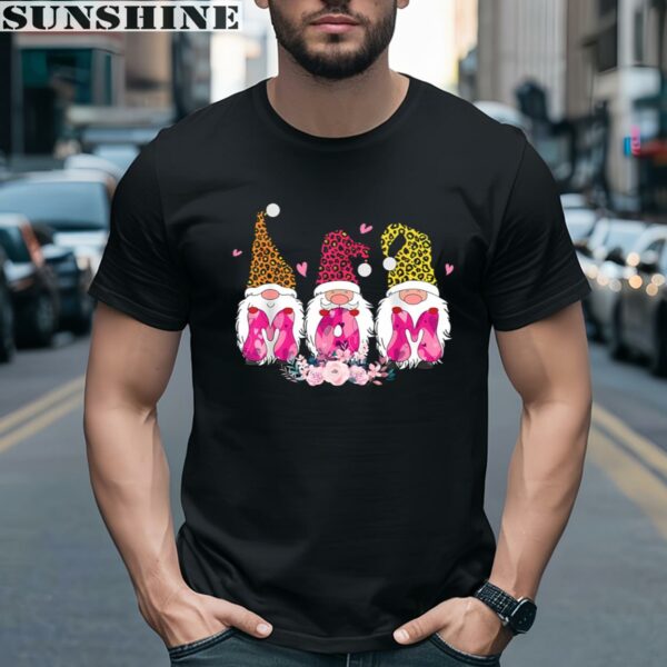 Cute Gnomes Leopard Floral For Mom Happy Mothers Day Shirt 2 men shirt