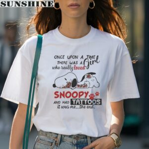 Cute Snoopy A Girl Who Really Loved Snoopy Mom Shirt 1 women shirt