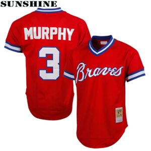 Dale Murphy Red Atlanta Braves 1980 Authentic Cooperstown Collection Mesh Batting Practice Jersey