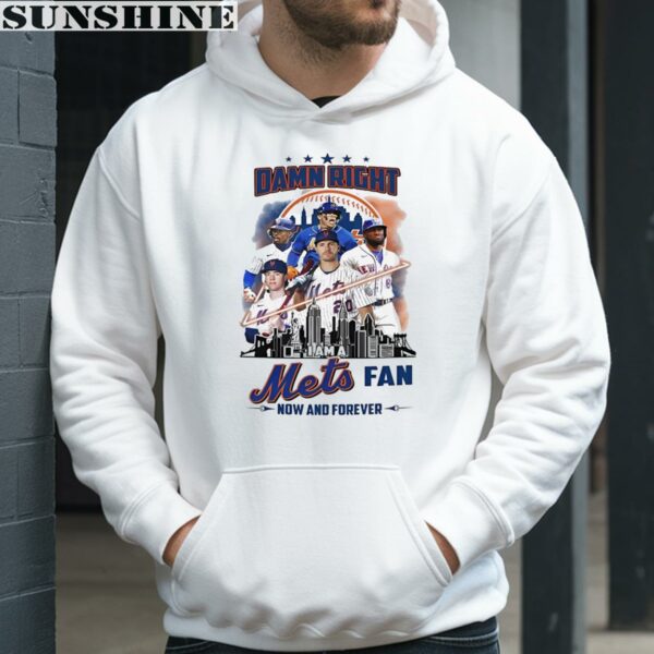 Damn Right I Am A Mets Fan Now And Forever New York Mets Shirt 3 hoodie