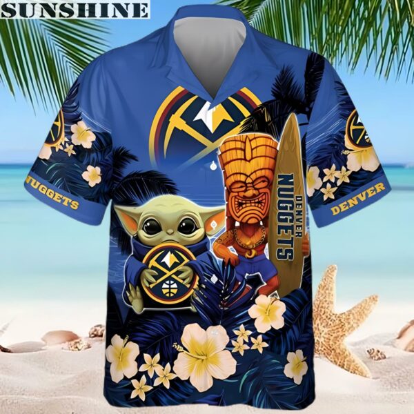 Denver Nuggets Baby Yoda Tropical Summer Hawaiian Shirt For Men And Women 2 hawaiian shirt