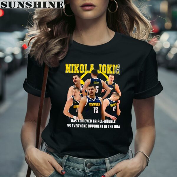 Denver Nuggets Nikola Jokic NBA Signature Shirt 2 women shirt