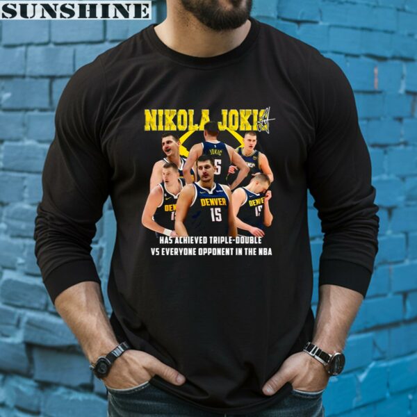 Denver Nuggets Nikola Jokic NBA Signature Shirt 5 long sleeve