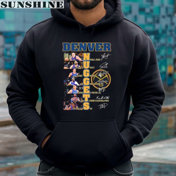 Denver Nuggets Team Players 2024 Signatures Shirt 4 hoodie
