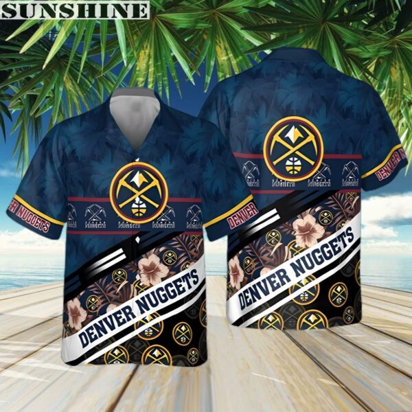 Denver Nuggets Tree Hawaii Pattern Cute Tropical Hawaiian Shirt 3 Aloha shirt