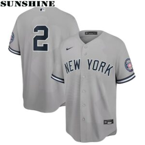 Derek Jeter Gray New York Yankees Hall of Fame Induction Replica Jersey 1 Jersey