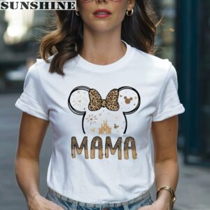 Disney Mama Minnie Mouse Leopard Mother's Day Shirt