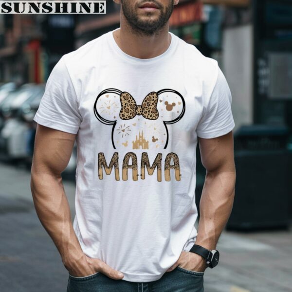 Disney Mama Minnie Mouse Leopard Mothers Day Shirt 2 men shirt