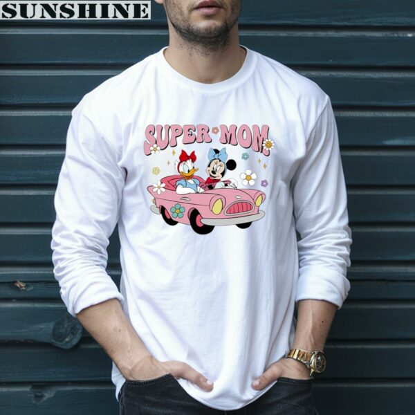 Disney Minnie Daisy Duck Drive Car Super Mom Shirt 5 long sleeve shirt