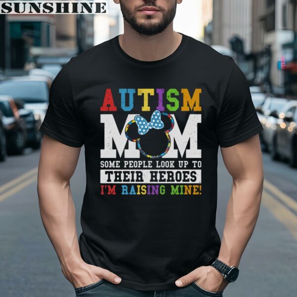 Disney Minnie Mouse Awareness Autism Mom Shirt 2 men shirt