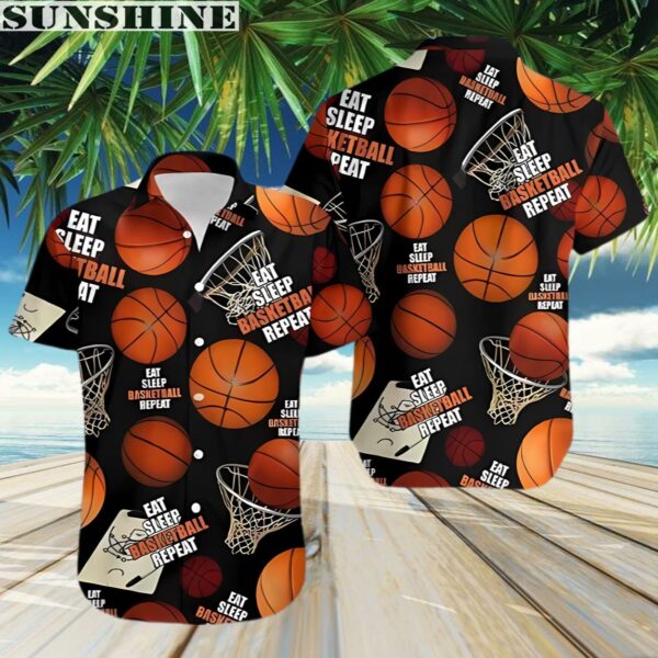 Eat Sleep Basketball Repeat Lifestyle Hawaiian Shirt 3 Aloha shirt